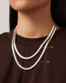 Paloma Chain | Silver Dipped Brass