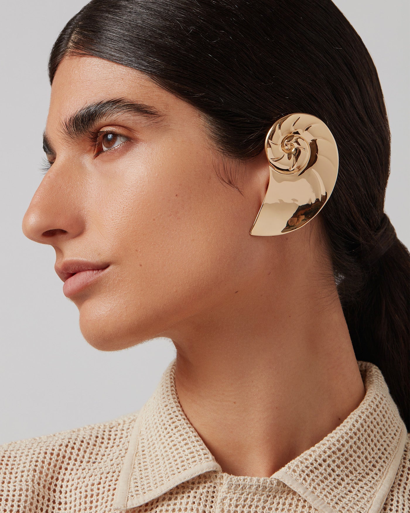 Dylan Ear Cover | Gold Tone Dipped Brass
