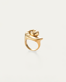 Dylan Ring | 14K Gold-Plated Steel