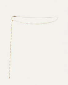 Glass Pearls | Noa Body Chain | 14K Gold-Plated Steel