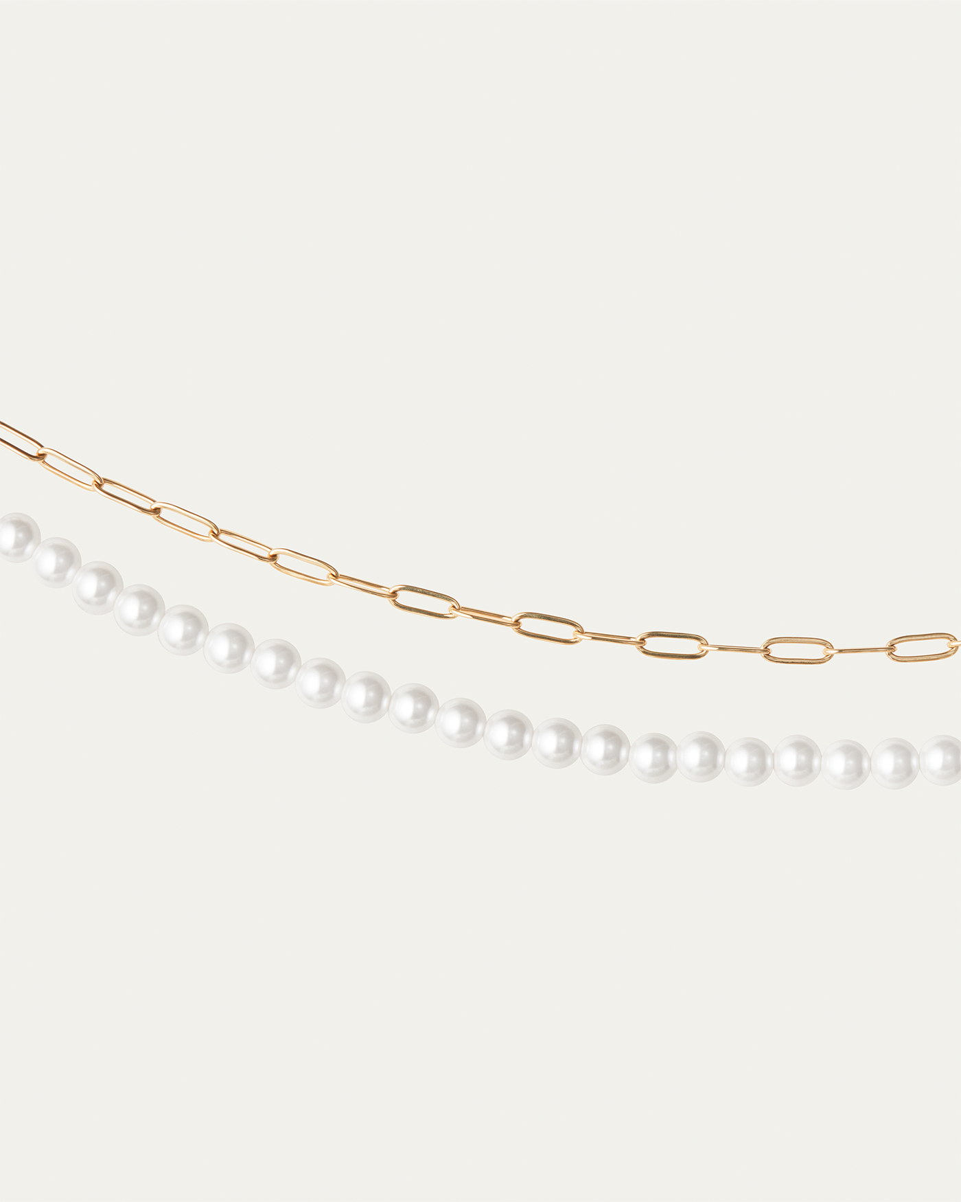 Glass Pearls | Noa Body Chain | 14K Gold-Plated Steel