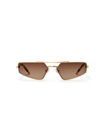 The Pilot | Gold | Brown Gradient Lenses