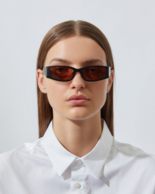 The Y2K | Black | Amber Lenses