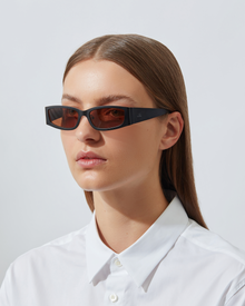 The Y2K | Black | Amber Lenses