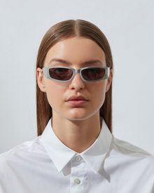 The Y2K | Silver | Grey Lenses