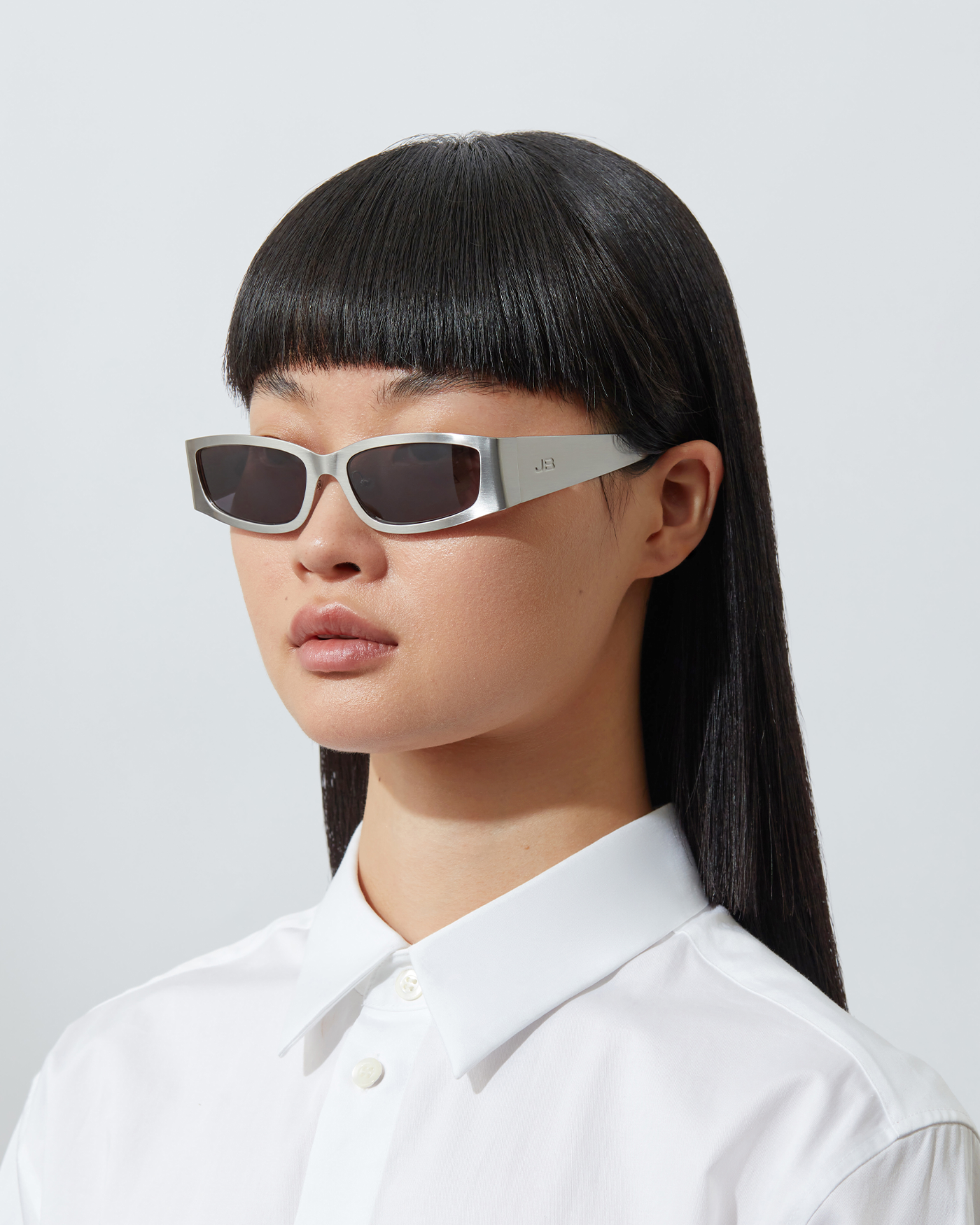 The Y2K | Silver | Grey Lenses