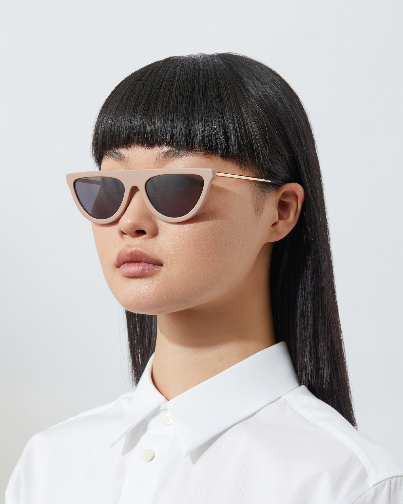The Brow | Matte Camel | Grey Lenses