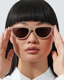 The Brow | Matte Camel | Grey Lenses