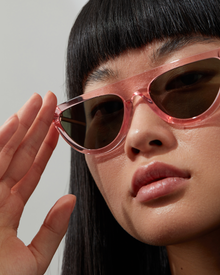 The Brow | Pink | Green Lenses