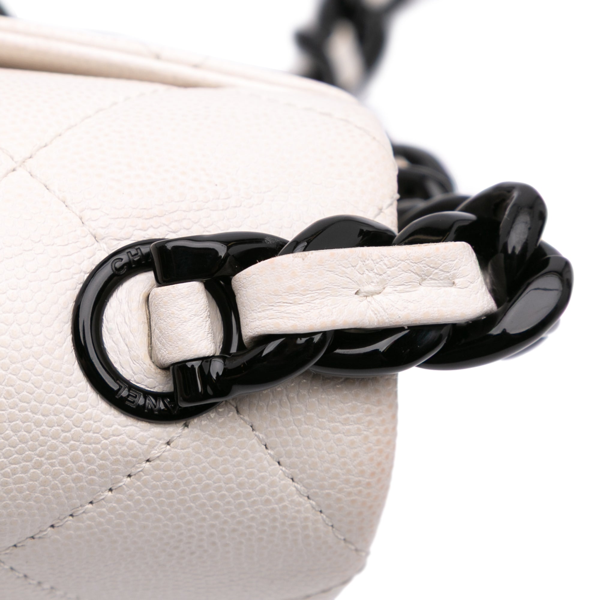 Chanel | Pre-Owned Medium Quilted Caviar My Everything Flap | White