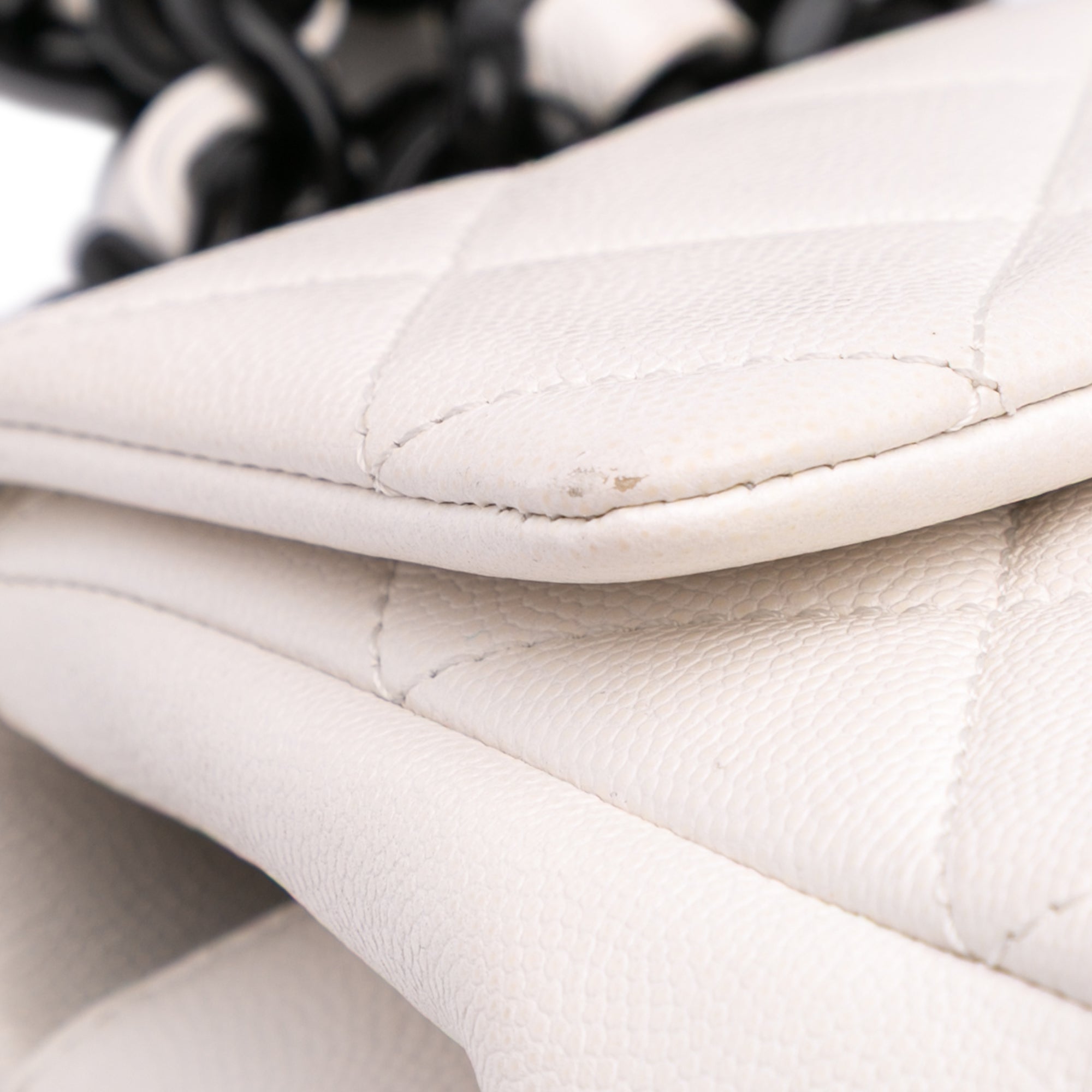 Chanel | Pre-Owned Medium Quilted Caviar My Everything Flap | White