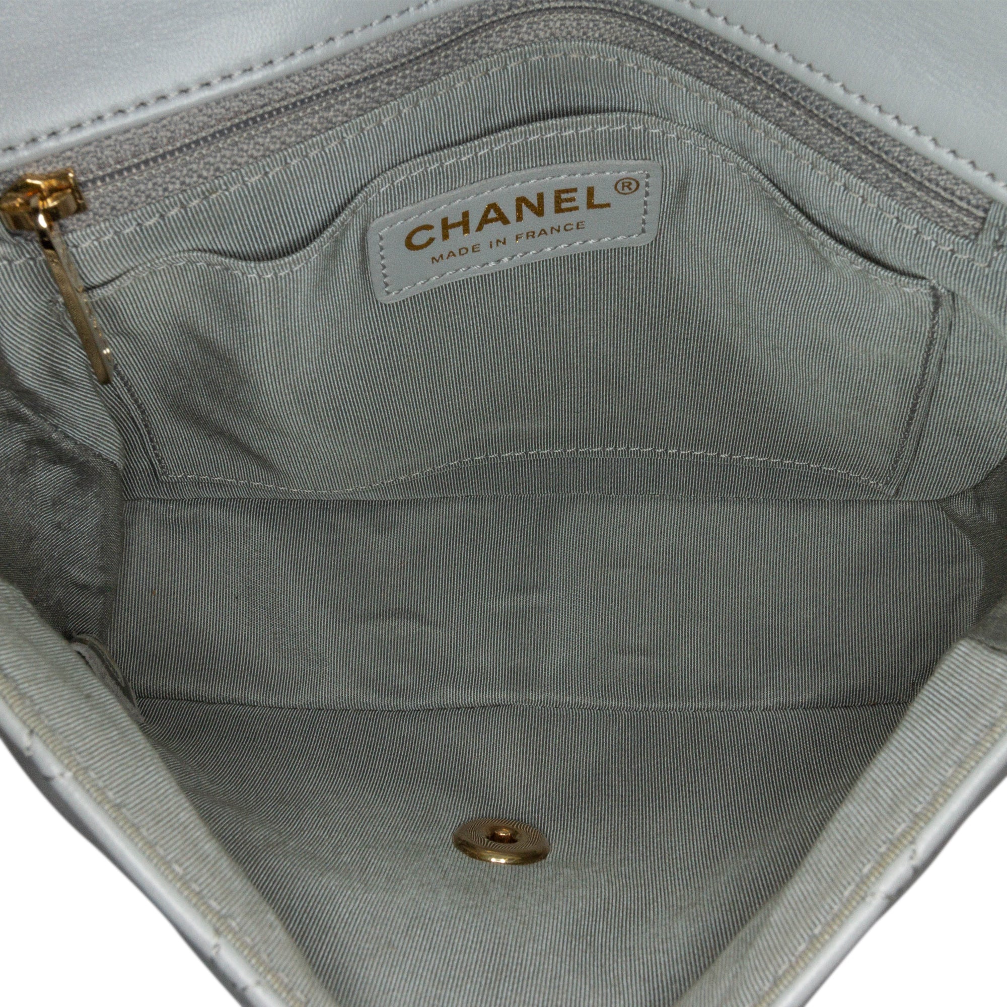 Chanel | Pre-Owned Quilted Calfskin Bolero de Flap - II | Gray