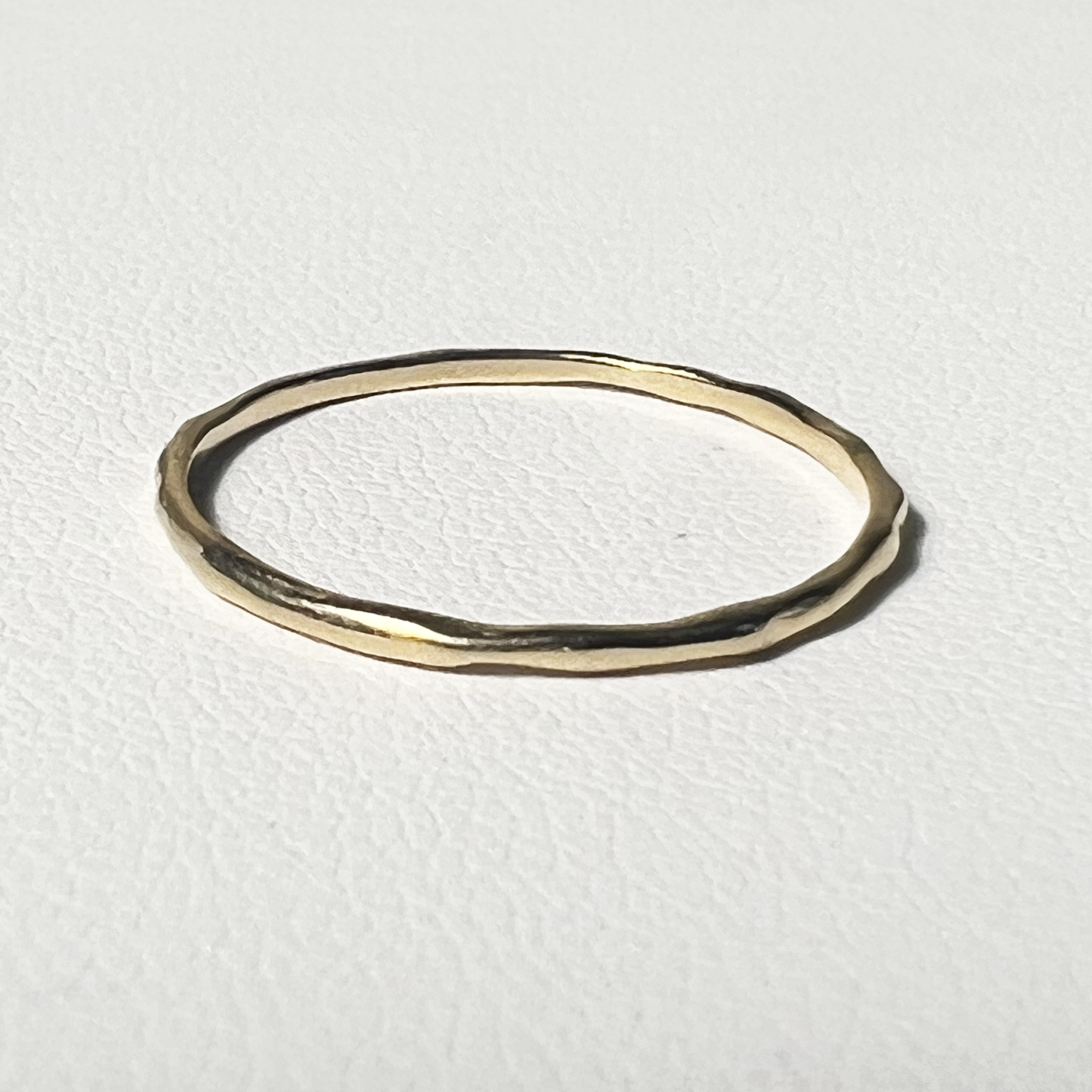 Thin Bamboo Ring | 10K Yellow Gold