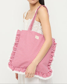 Color: White/Red Gingham
