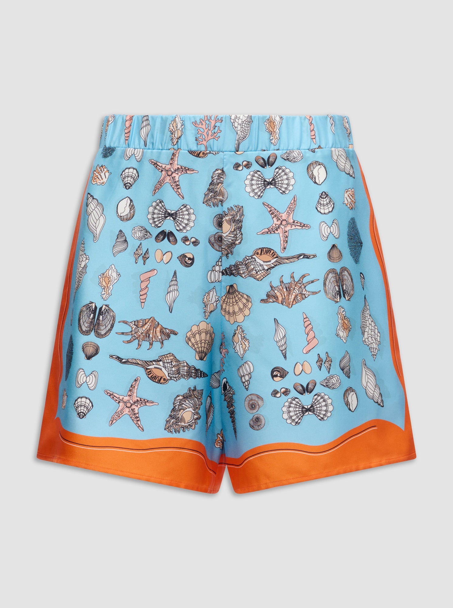 Juvia Print Shorts | Orange/Blue