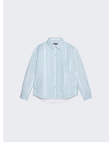 Jacquemus | Men | La Chemise Boulanger Puffed Overshirt | Pint Blue Stripe