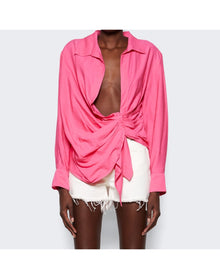 Jacquemus | Women | La Chemise Bahia Shirt | Pink