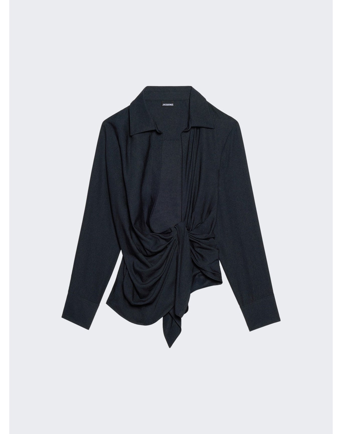 Jacquemus | Women | La Chemise Bahia Top | Dark Navy