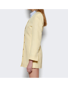 Jacquemus | Women | La Robe Cubo Mini Dress | Pale Yellow