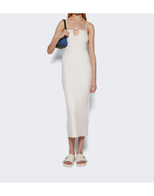 Jacquemus | Women | La Robe Sierra Bretelles Midi Dress | Off White
