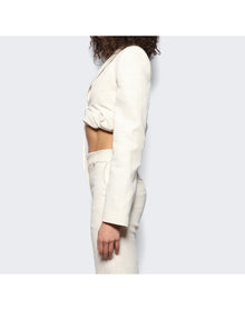 Jacquemus | Women | La Veste Croissant Blazer | Off White