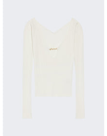 Jacquemus | Women | Long Sleeve Scalloped Top | Off White