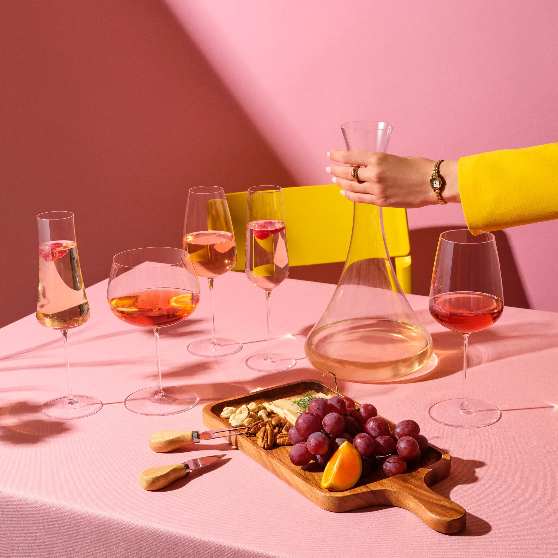 Jazz Wine Decanter | Clear Crystal