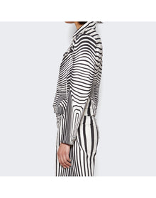 Jean Paul Gaultier | Women | Body Morphing Printed Denim Jacket | Black x White