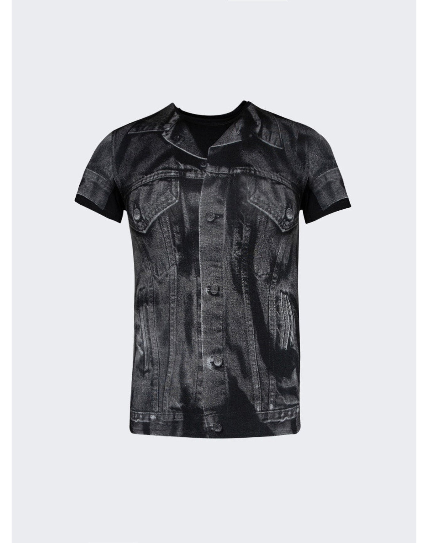 Jean Paul Gaultier | Women | L'oeil Crew Neck Top | White x Grey