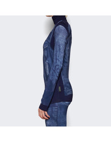 Jean Paul Gaultier | Women | L'oeil Long Sleeve Top | Navy Blue