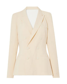 Jean Paul Gaultier x Lotta Volkova | Women | Tailored Back Cut-out Blazer | Beige