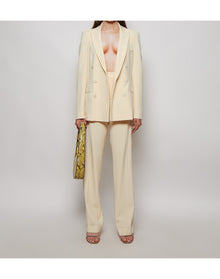 Jean Paul Gaultier x Lotta Volkova | Women | Tailored Back Cut-out Blazer | Beige