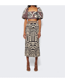 Johanna Ortiz | Women | Paraiso Natural Crop Top | Maroon