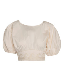 Johanna Ortiz | Women | Sweet Water Crop Top | Ecru