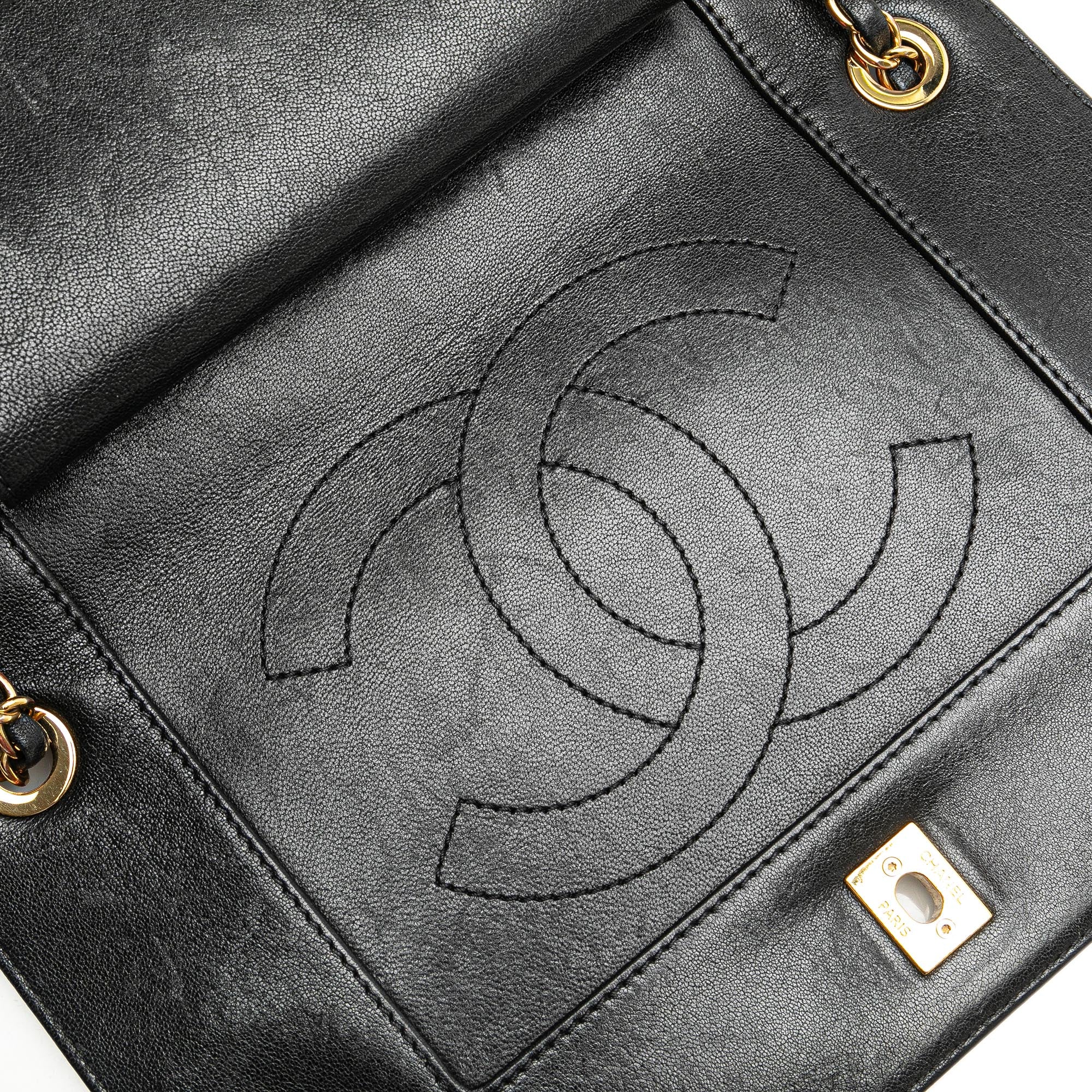 Chanel | Pre-Owned Medium Lambskin Mademoiselle Vintage Double Flap | Black