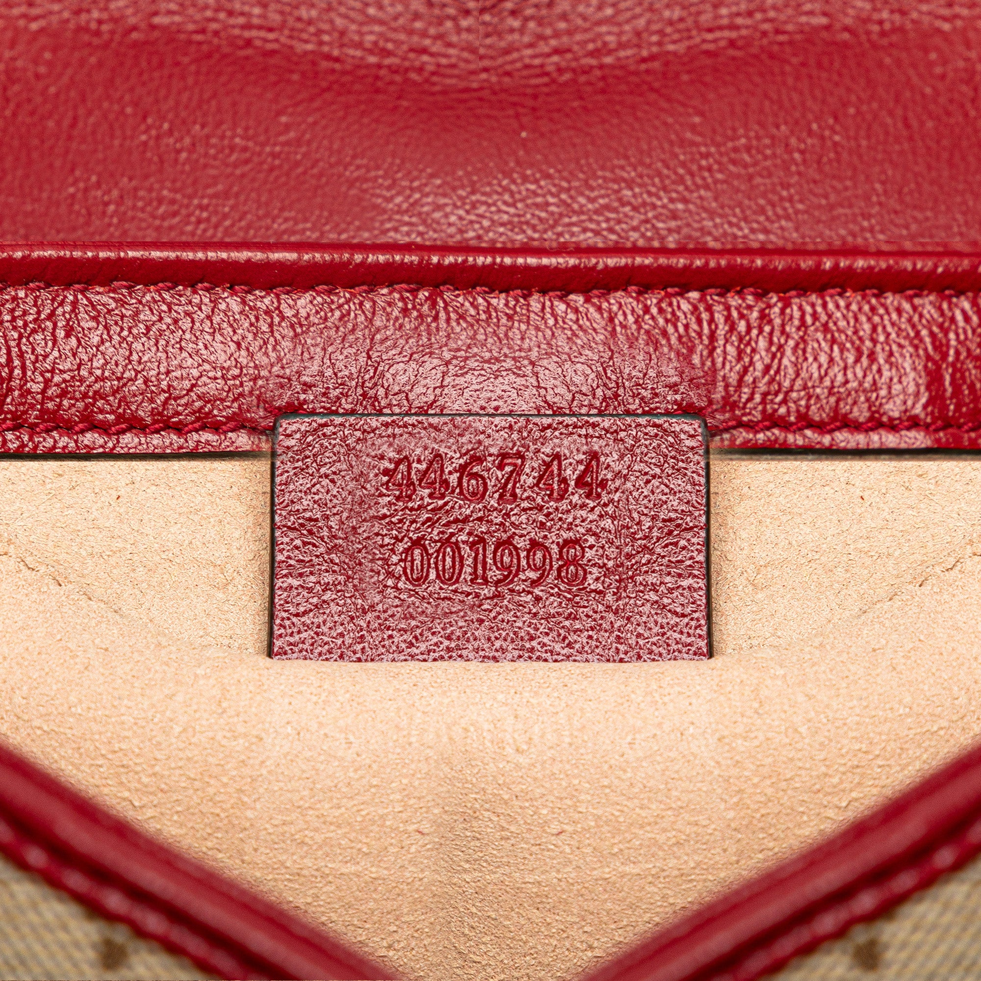 Gucci | Pre-Owned Mini GG Canvas Marmont Matelasse Flap Crossbody | Brown