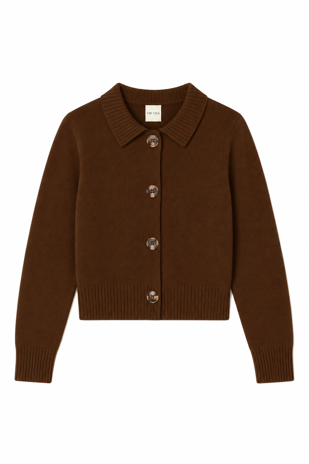Kaia Cashmere Cardigan | Umber