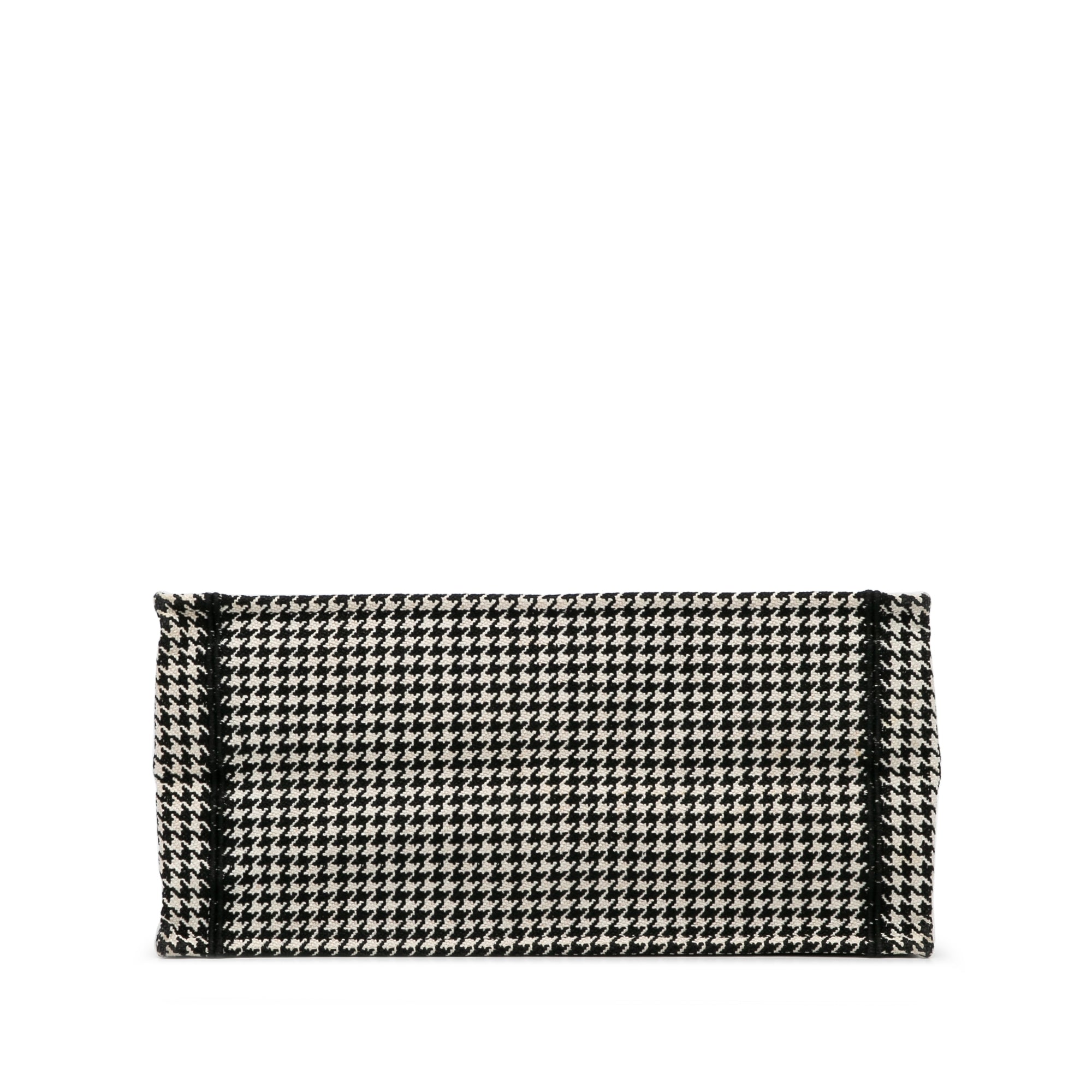 Dior | Pre-Owned Medium Houndstooth Book Tote | Black