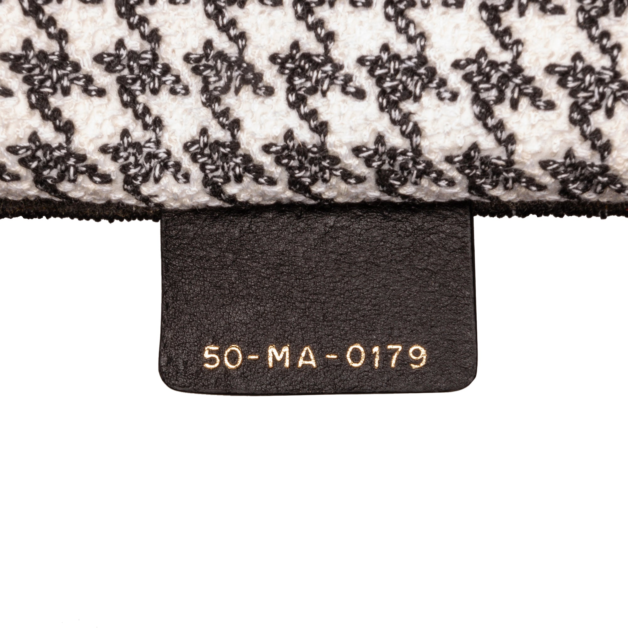 Dior | Pre-Owned Medium Houndstooth Book Tote | Black