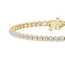 Womens | Tennis Bracelet | 14K Yellow Gold | 4 CTW Round Cut Lab Grown Diamond | F-VS2