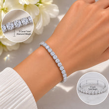 Womens | Tennis Bracelet - I | Sterling Silver | 5 CTW Round Cut Lab Grown Diamond | G-SI
