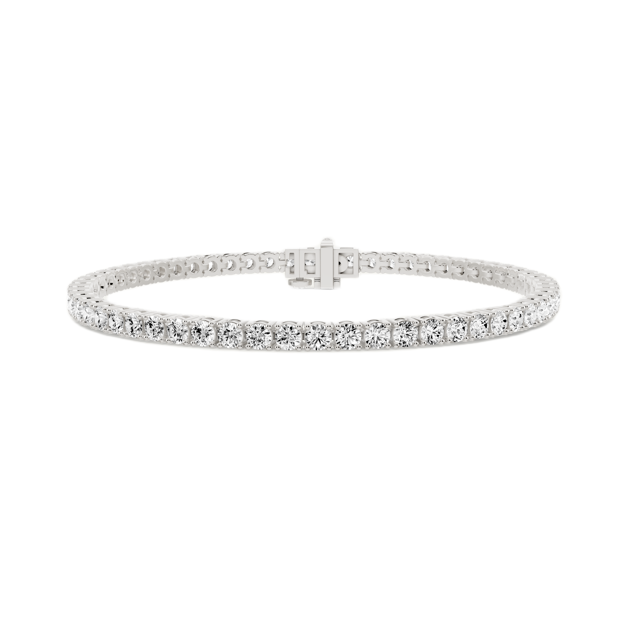 Womens | Tennis Bracelet - I | Sterling Silver | 5 CTW Round Cut Lab Grown Diamond | G-SI