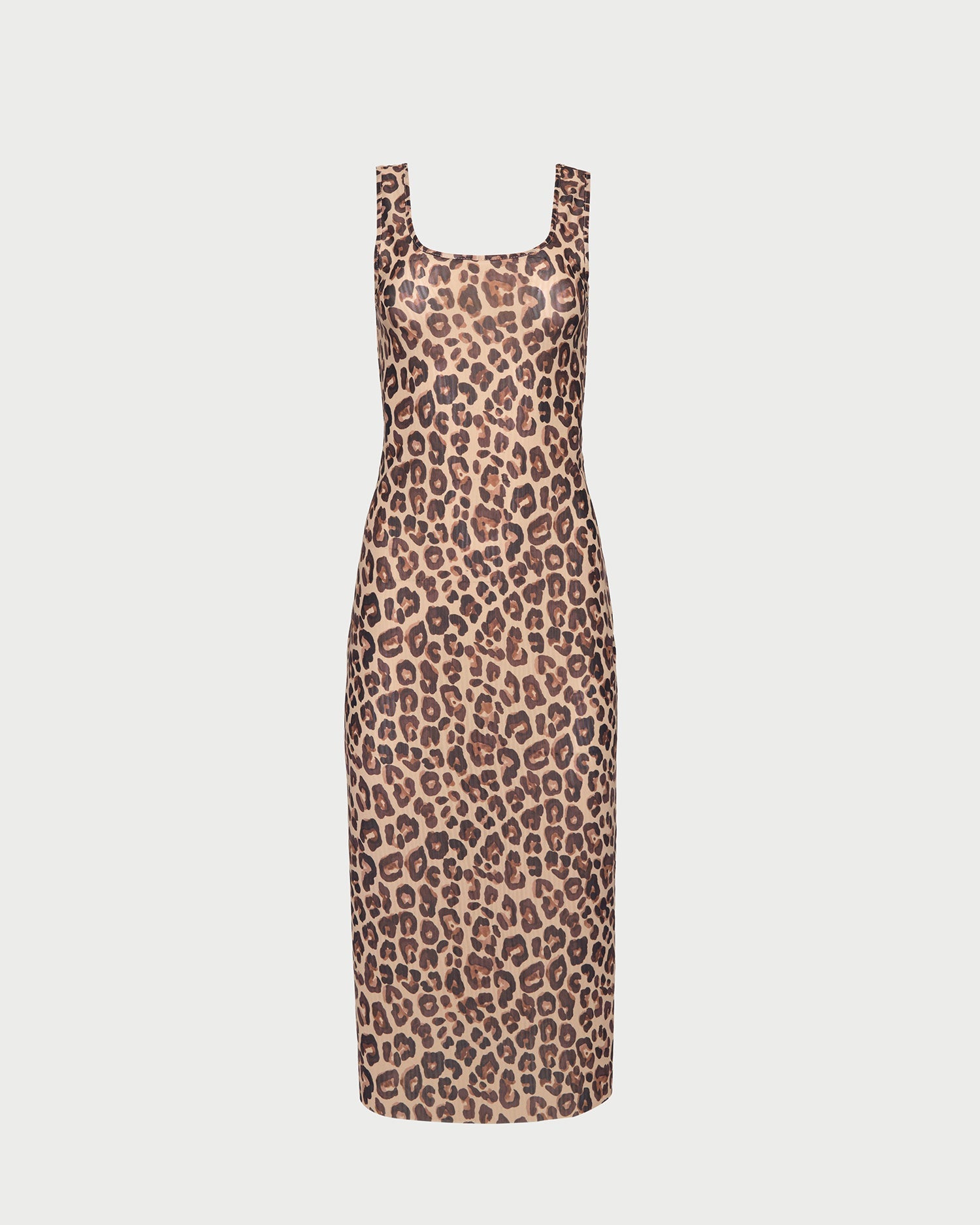 Kiera Dress in mesh leopard.