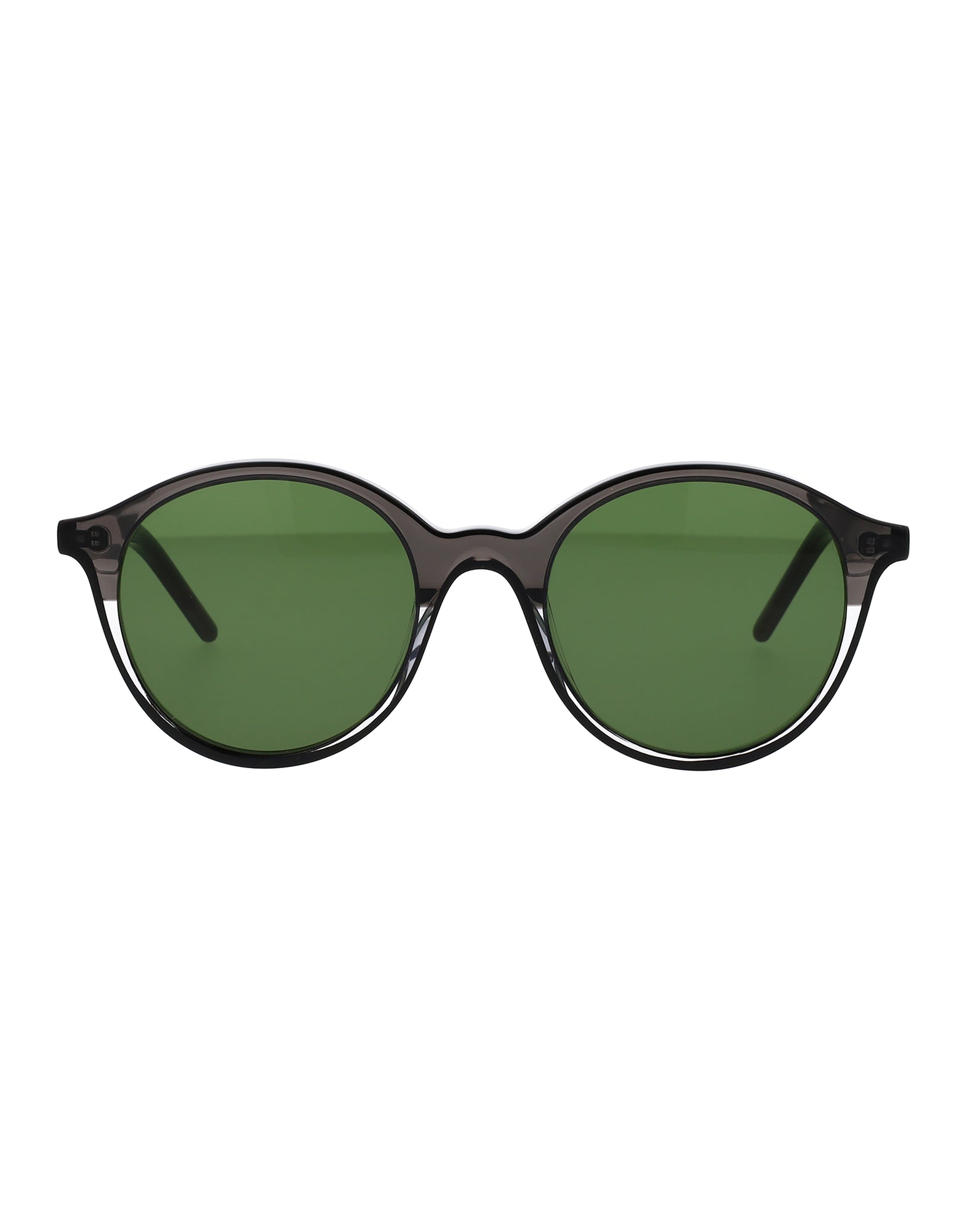 Unisex | Squared Round Sunglasses | Grey Lens | Dark Grey