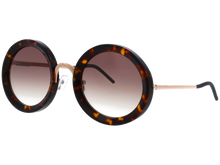 Womens | Loo-K Round Sunglasses | Brown Lens | Tortoise