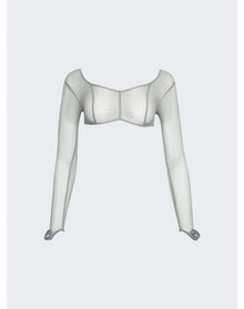 KNWLS | Women | Crop Top With Underwear Finishings | Sage Green