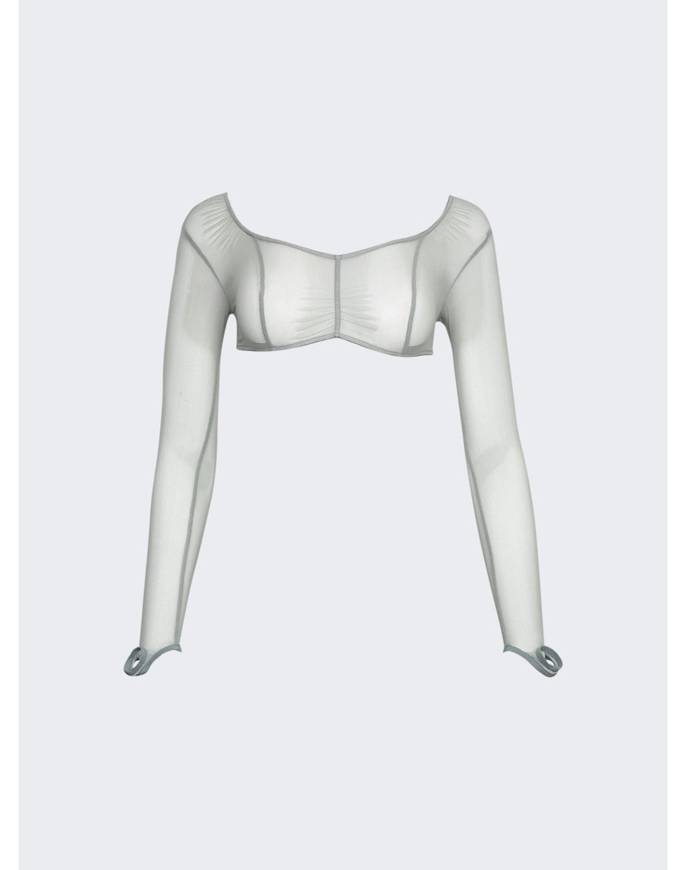 KNWLS | Women | Crop Top With Underwear Finishings | Sage Green