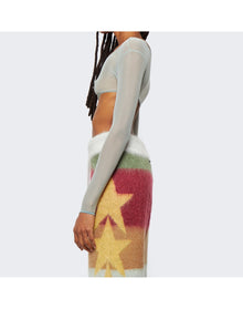 KNWLS | Women | Crop Top With Underwear Finishings | Sage Green