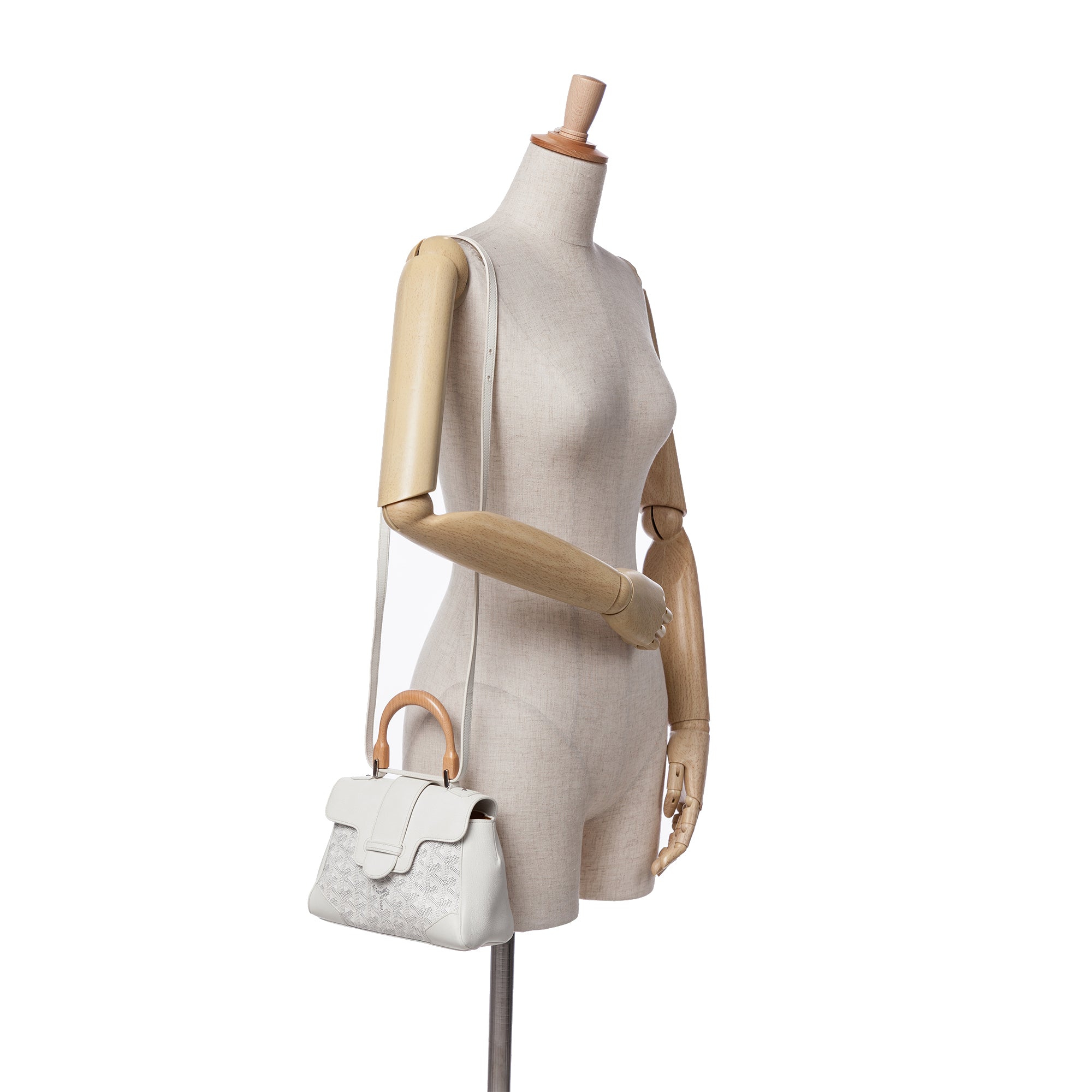 Goyard | Pre-Owned Mini Goyardine Saigon Souple - II | White