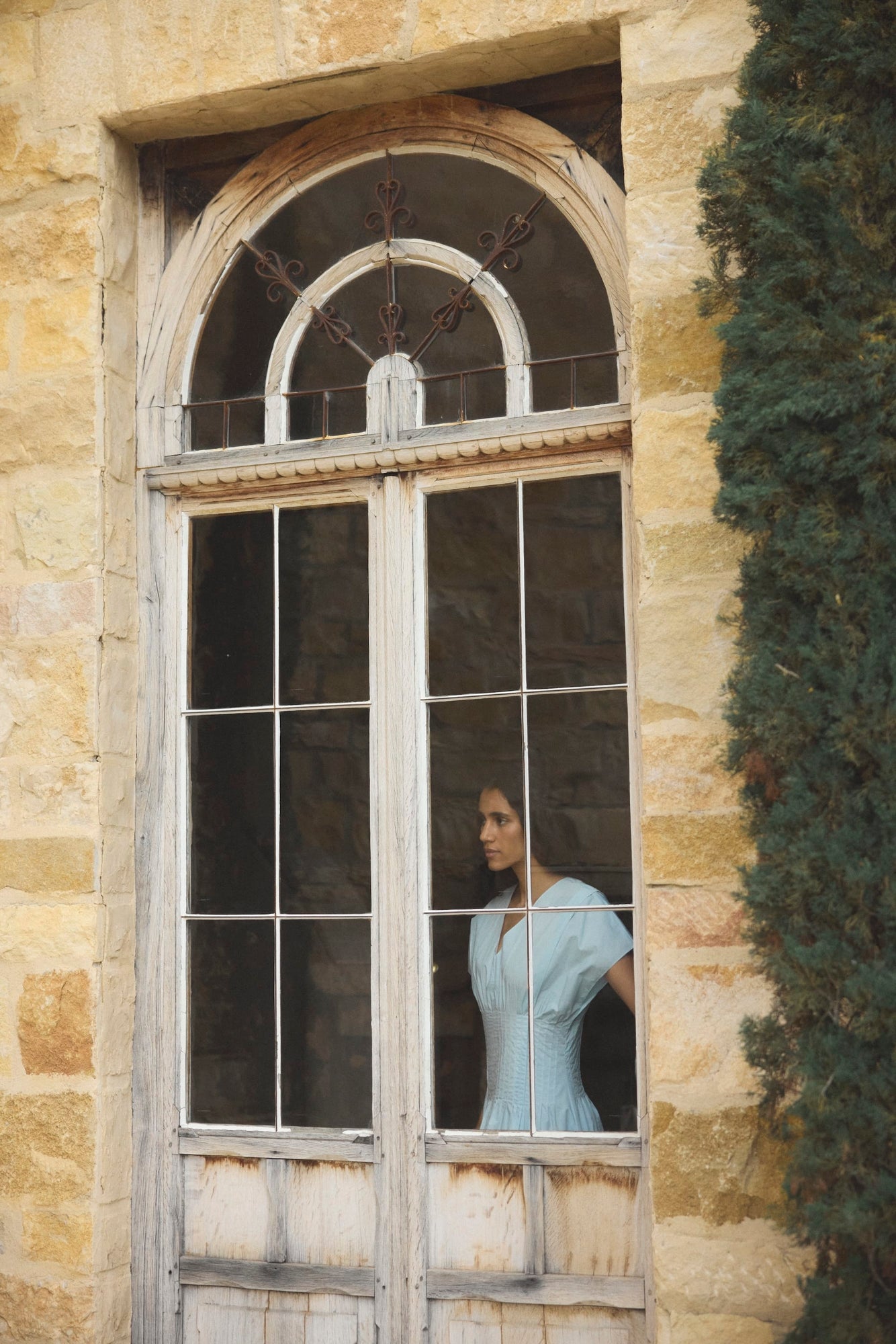 Aya | Kai Pleated Blouson Dress in Size Small